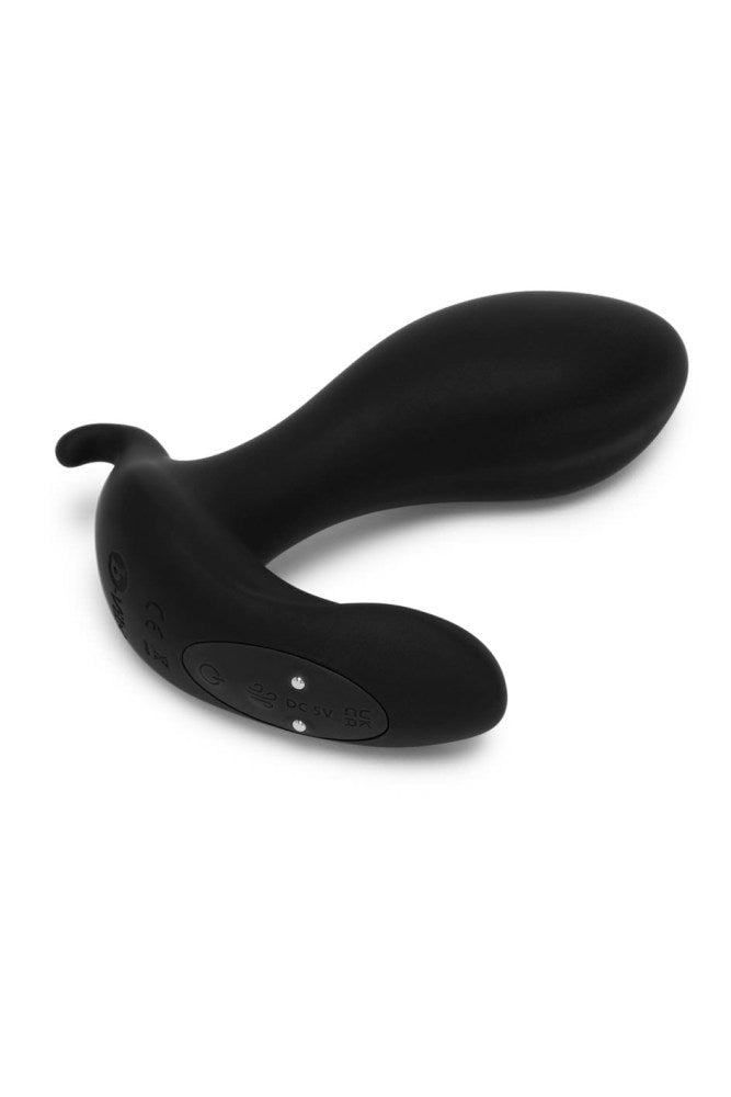 b-Vibe - Expand Vibrating & Inflating Prostate Plug with Remote Control - Black - Stag Shop