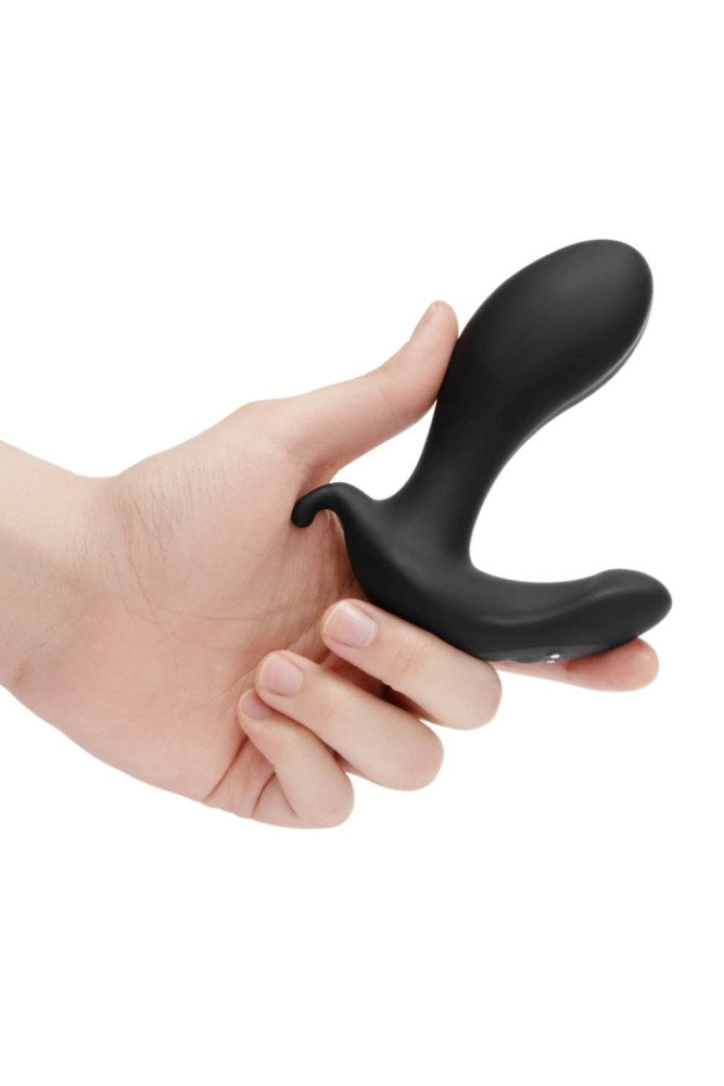 b-Vibe - Expand Vibrating & Inflating Prostate Plug with Remote Control - Black - Stag Shop
