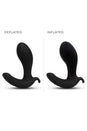 b-Vibe - Expand Vibrating & Inflating Prostate Plug with Remote Control - Black - Stag Shop