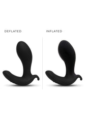b-Vibe - Expand Vibrating & Inflating Prostate Plug with Remote Control - Black - Stag Shop