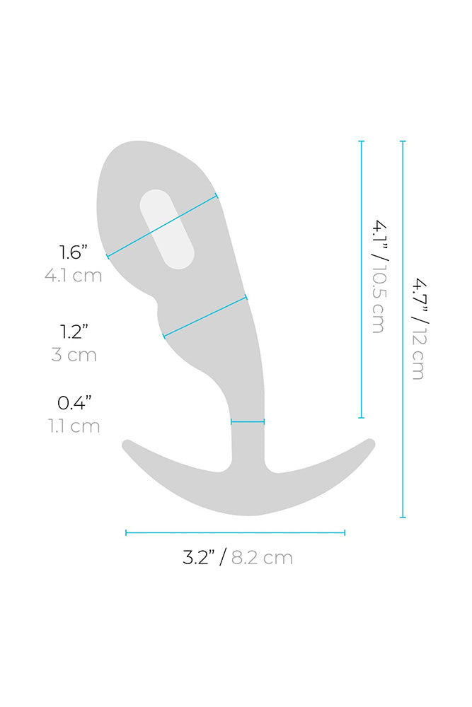 b-Vibe - Remote Control 145g P-Spot Snug Plug - Stag Shop