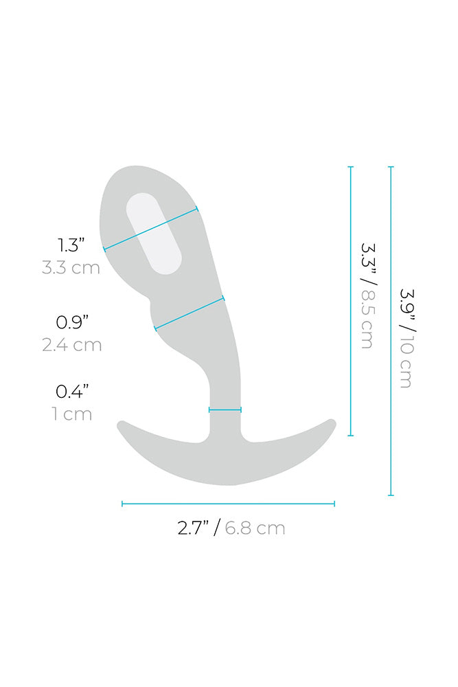 b-Vibe - Remote Control 95g P-Spot Snug Plug - Stag Shop