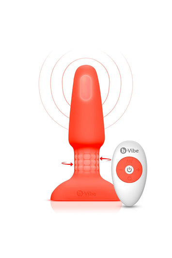 b-Vibe - Rimming 2 Butt Plug - Orange - Stag Shop