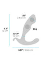 b-Vibe - Rocker Weighted Prostate Plug - Black - Stag Shop