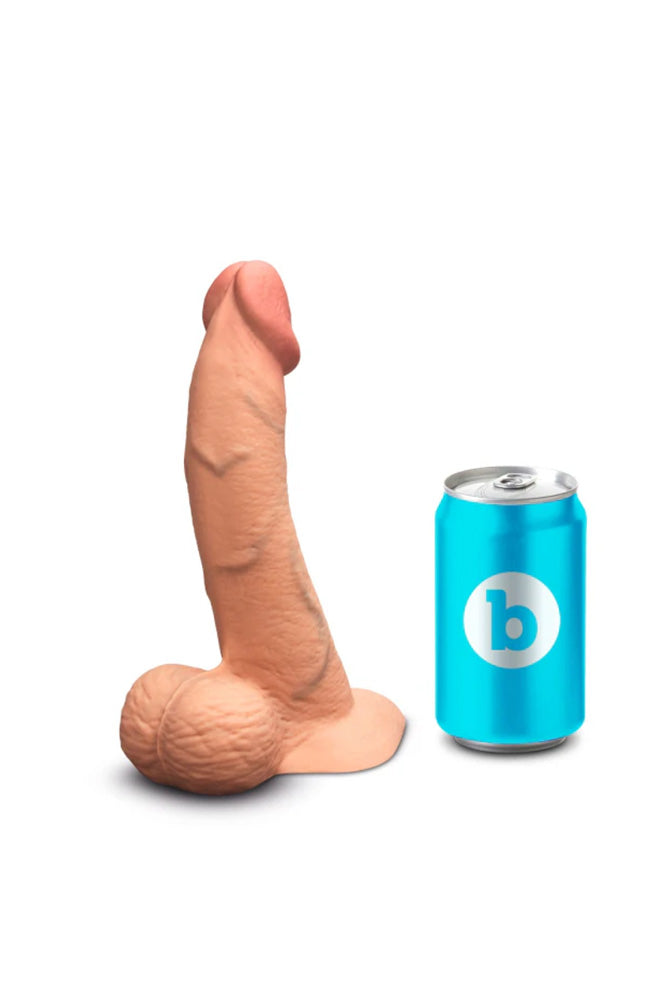 b-Vibe - Slipskin Curvy Realistic 8" Silicone Dildo - Stag Shop