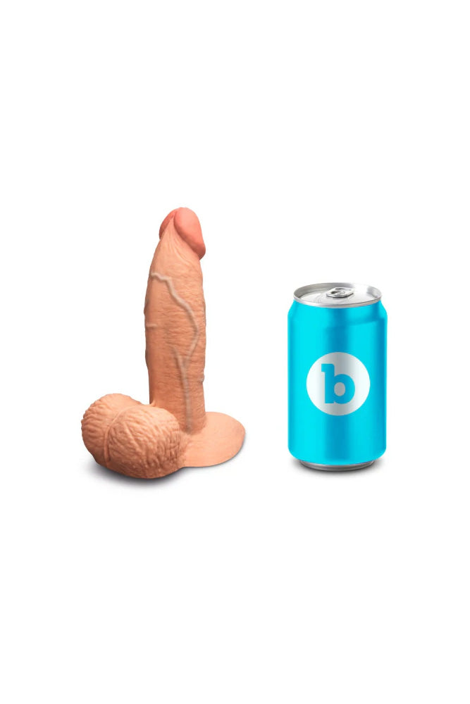 b-Vibe - Slipskin Girthy Realistic 7" Silicone Dildo - Stag Shop