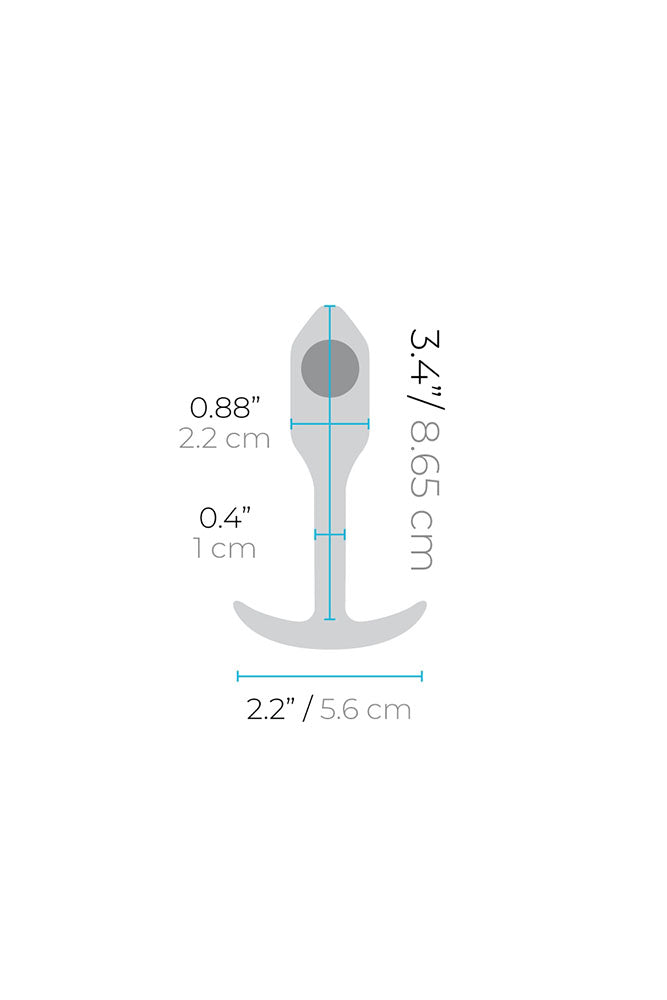 b-Vibe - Snug Plug 1 - Weighted Butt Plug - Mint - Stag Shop