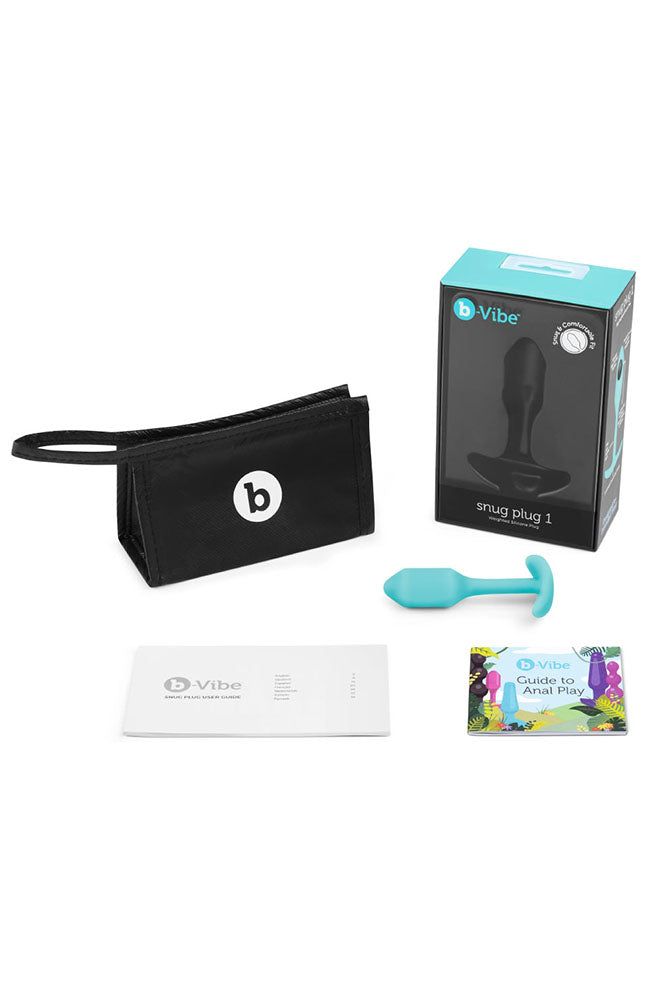 b-Vibe - Snug Plug 1 - Weighted Butt Plug - Mint - Stag Shop