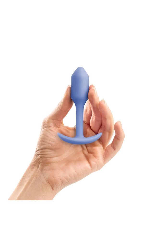 b-Vibe - Snug Plug 1 - Weighted Butt Plug - Violet - Stag Shop