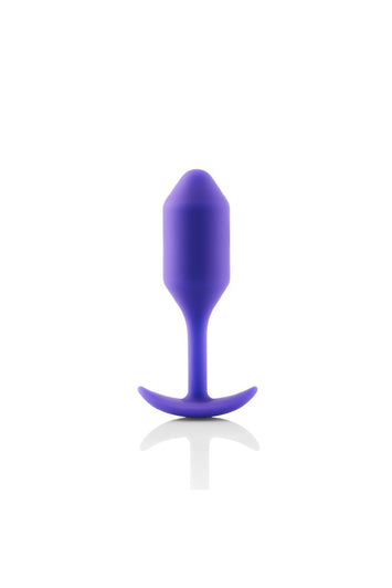 b-Vibe - Snug Plug 2 - Weighted Butt Plug - Purple - Stag Shop
