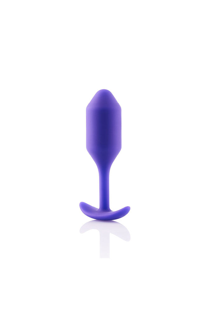 b-Vibe - Snug Plug 2 - Weighted Butt Plug - Purple - Stag Shop