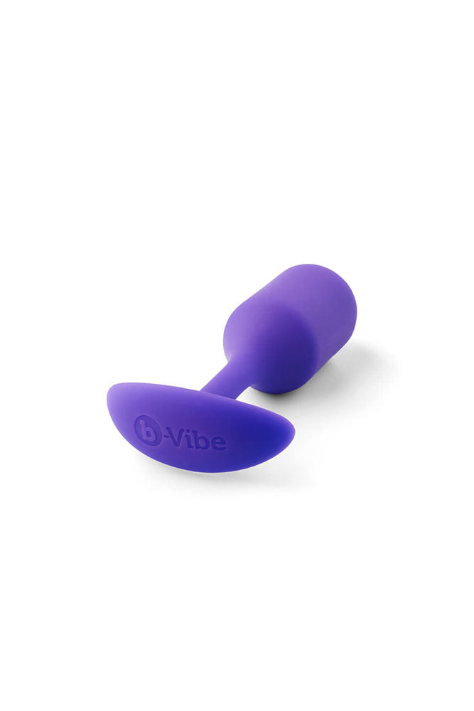 b-Vibe - Snug Plug 2 - Weighted Butt Plug - Purple - Stag Shop