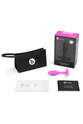 b-Vibe - Snug Plug 1 - Weighted Butt Plug - Fuchsia - Stag Shop