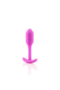 b-Vibe - Snug Plug 1 - Weighted Butt Plug - Fuchsia - Stag Shop
