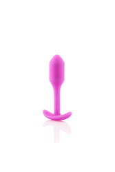 b-Vibe - Snug Plug 1 - Weighted Butt Plug - Fuchsia - Stag Shop