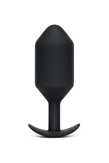 b-Vibe - Snug Plug 7 - Weighted Butt Plug - Black - Stag Shop