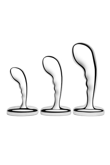 b-Vibe - Stainless Steel P-spot Training Set - Stag Shop