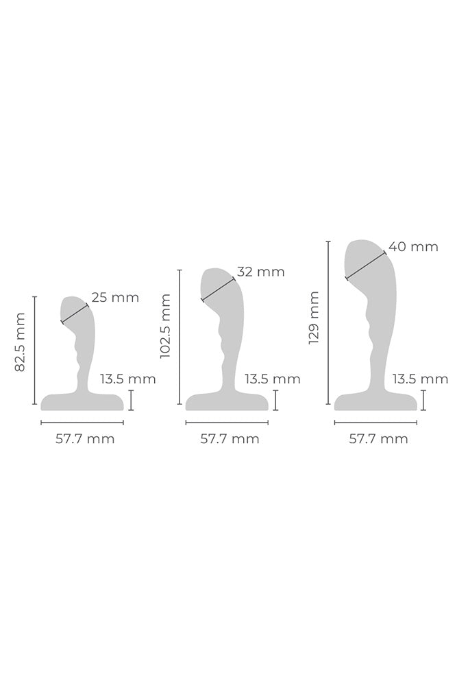 b-Vibe - Stainless Steel P-spot Training Set - Stag Shop