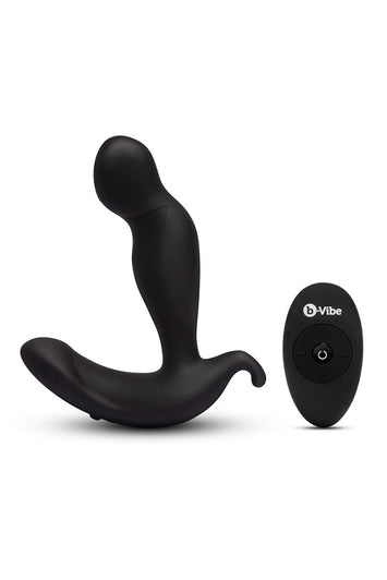 b-Vibe - 360 Prostate Remote Controlled Vibrating Plug  - Black - Stag Shop