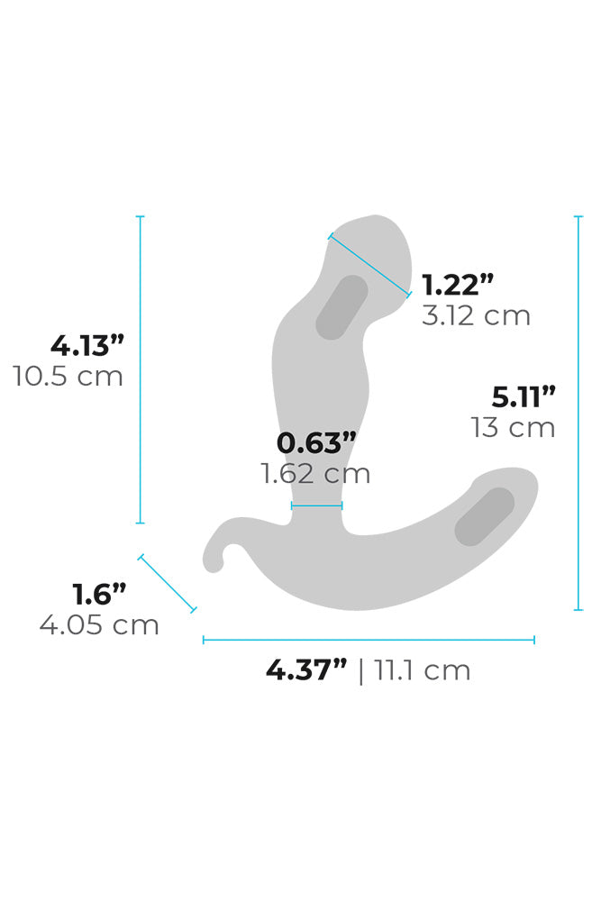 b-Vibe - 360 Prostate Remote Controlled Vibrating Plug  - Black - Stag Shop