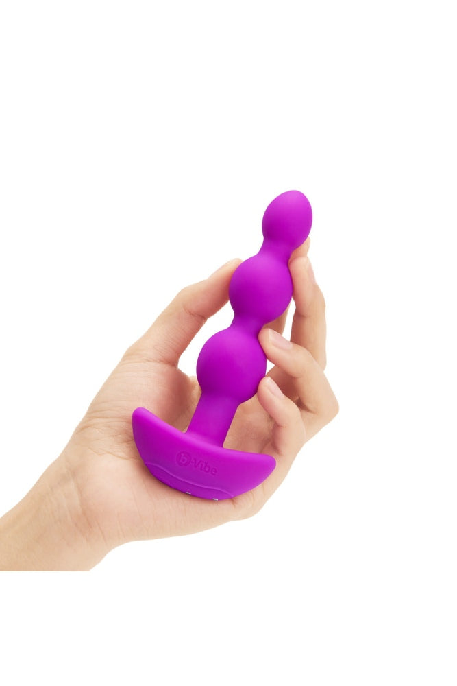 b-Vibe - Triplet Anal Beads - Fuchsia - Stag Shop