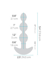 b-Vibe - Triplet Anal Beads - Fuchsia - Stag Shop