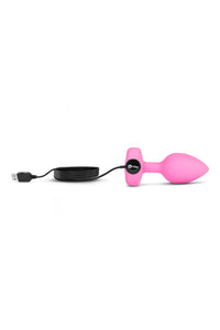 Thumbnail for b-Vibe - Vibrating Heart Plug with Remote Control - S/M -Pink - Stag Shop