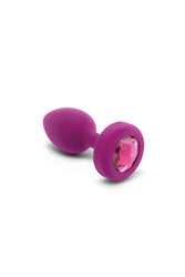 b-Vibe - Vibrating Jewel Plug with Remote Control - S/M - Pink - Stag Shop