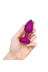 b-Vibe - Vibrating Jewel Plug with Remote Control - S/M - Pink - Stag Shop