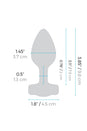 b-Vibe - Vibrating Jewel Plug with Remote Control - S/M - Pink - Stag Shop