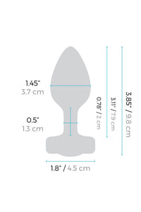 Thumbnail for b-Vibe - Vibrating Jewel Plug with Remote Control - S/M - Pink