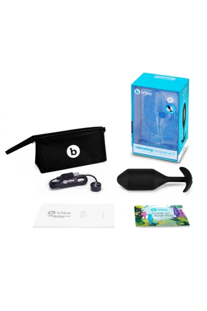 B-Vibe - Vibrating Snug Plug 5 Weighted Butt Plug - Stag Shop