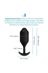 B-Vibe - Vibrating Snug Plug 5 Weighted Butt Plug - Stag Shop