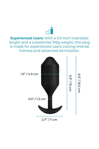 B-Vibe - Vibrating Snug Plug 5 Weighted Butt Plug - Stag Shop