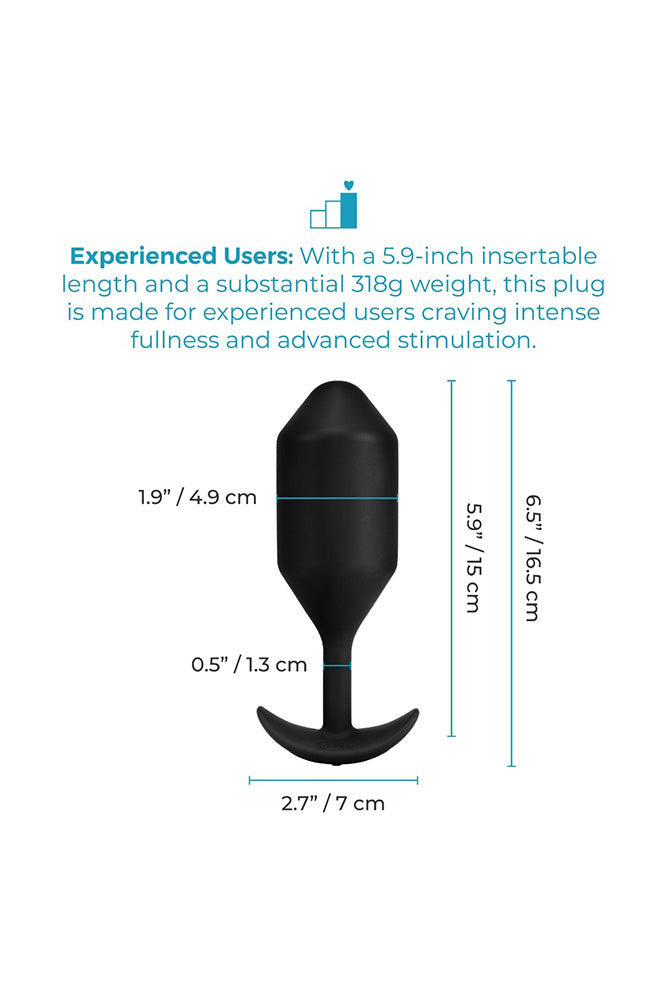 B-Vibe - Vibrating Snug Plug 5 Weighted Butt Plug - Stag Shop