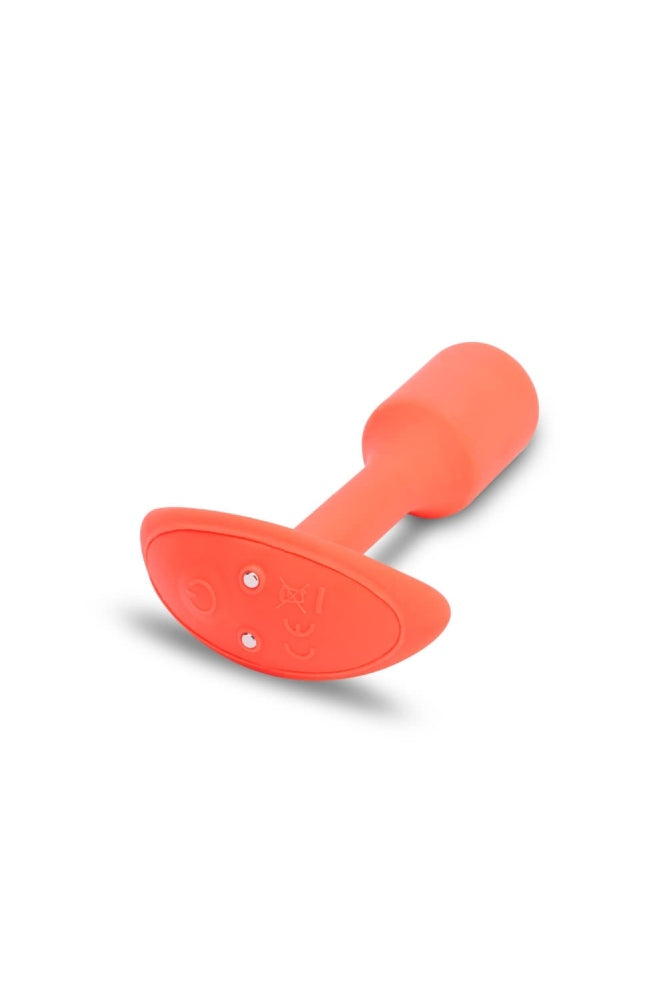 b-Vibe - Vibrating Snug Plug 1 Butt Plug - Orange - Stag Shop