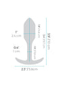 b-Vibe - Vibrating Snug Plug 1 Butt Plug - Orange - Stag Shop