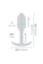b-Vibe - Vibrating Snug Plug 1 Butt Plug - Orange - Stag Shop