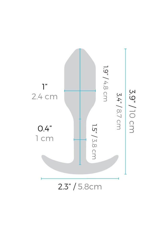 b-Vibe - Vibrating Snug Plug 1 Butt Plug - Orange - Stag Shop