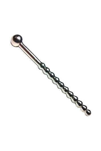 Rouge Garments - Stainless Steel Beaded Urethral Sound with Stopper - Stag Shop