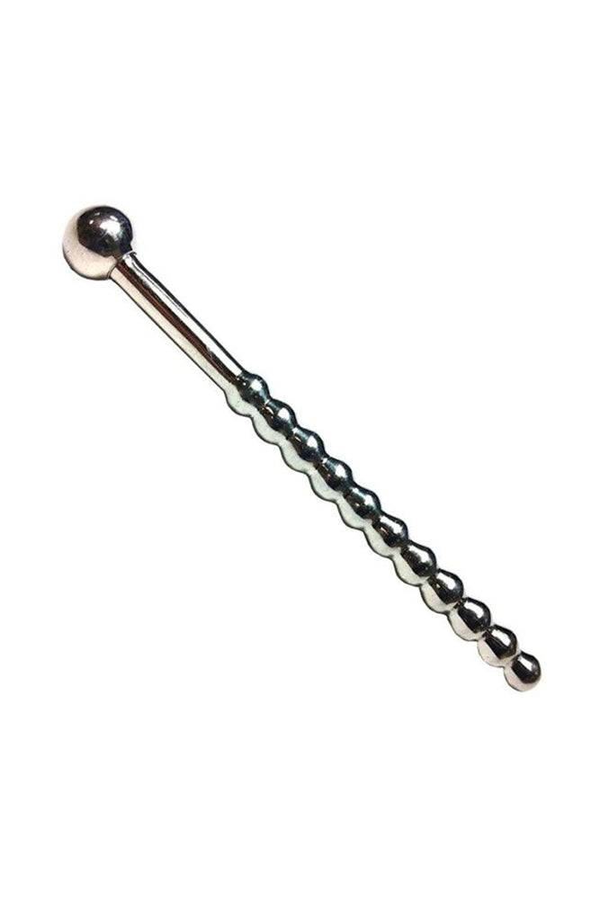 Rouge Garments - Stainless Steel Beaded Urethral Sound with Stopper - Stag Shop