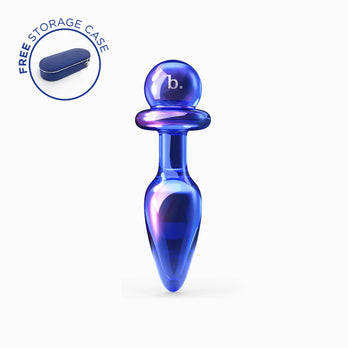 Biird - Anii Glass Anal Plug - Purple - Stag Shop