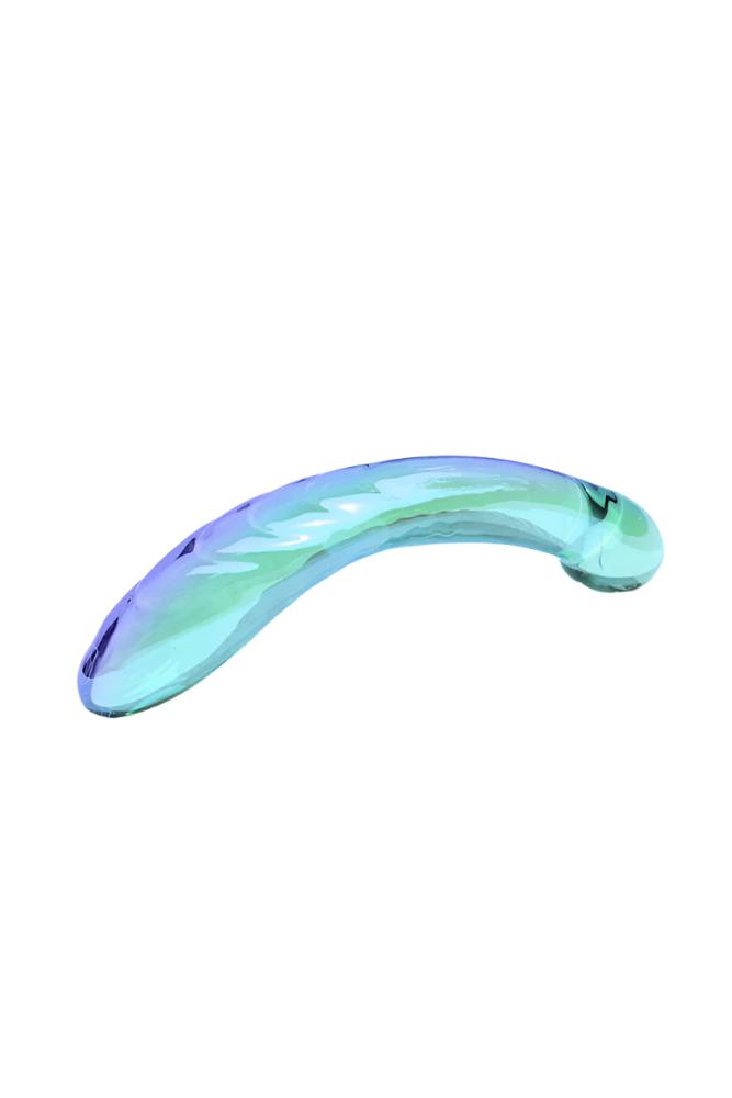 Biird - Kalii Glass G-Spot Dildo - Aqua - Stag Shop