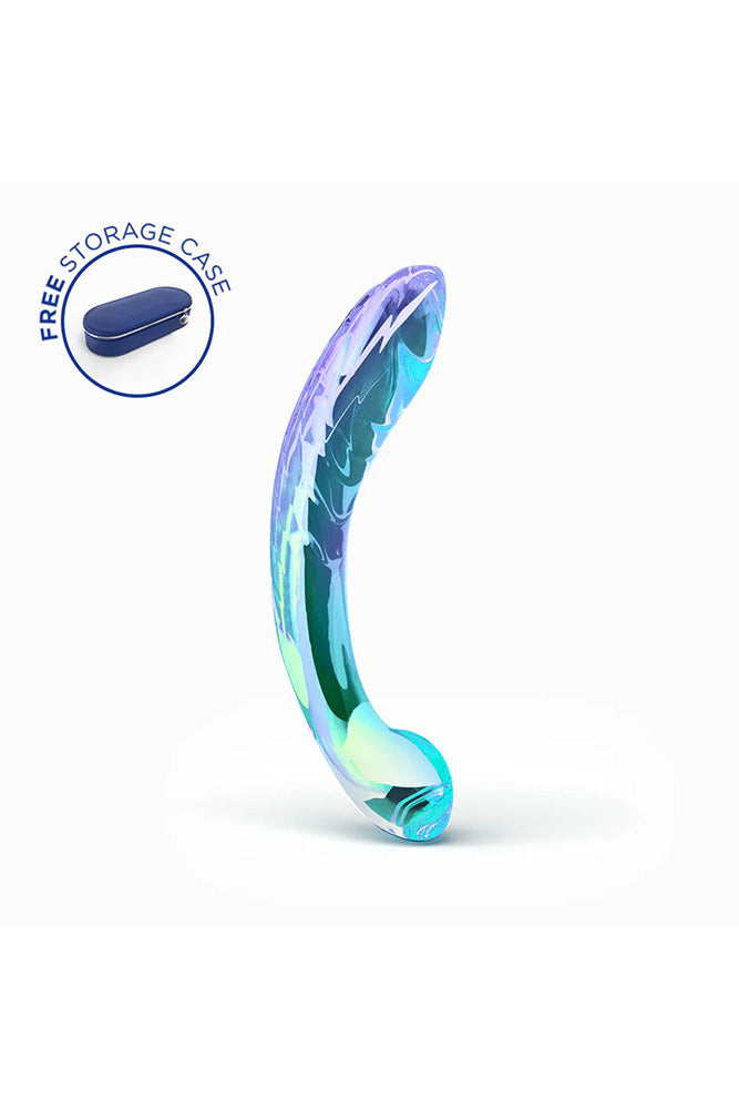 Biird - Kalii Glass G-Spot Dildo - Aqua - Stag Shop