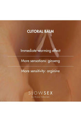 Bijoux - Slow Sex - Clitoral Balm Warming Arousal Balm - .34oz - Stag Shop