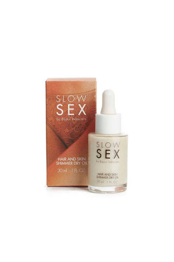 Bijoux - Slow Sex - Hair & Skin Shimmer Dry Oil - 1oz - Stag Shop