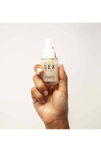 Bijoux - Slow Sex - Hair & Skin Shimmer Dry Oil - 1oz - Stag Shop