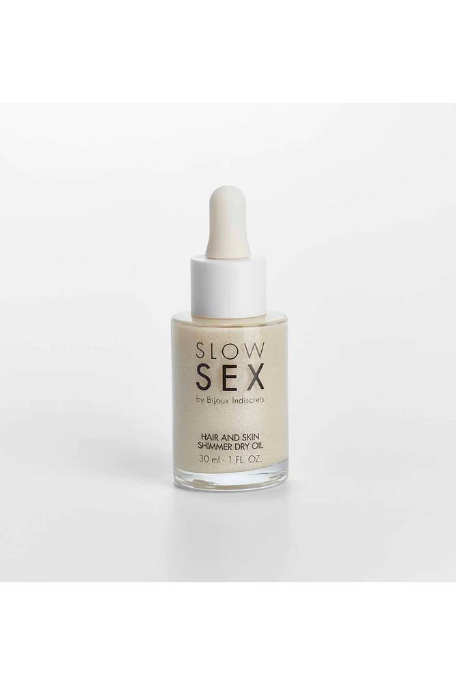 Bijoux - Slow Sex - Hair & Skin Shimmer Dry Oil - 1oz - Stag Shop