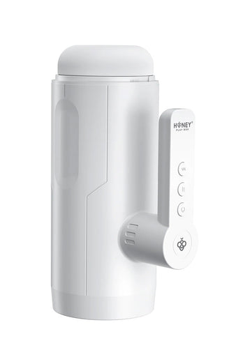Honey Play Box - Blanche Thrusting & Vibrating Automatic Masturbator - White - Stag Shop