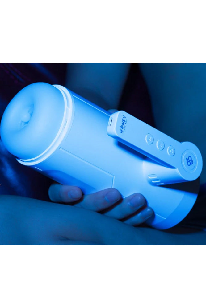 Honey Play Box - Blanche Thrusting & Vibrating Automatic Masturbator - White - Stag Shop